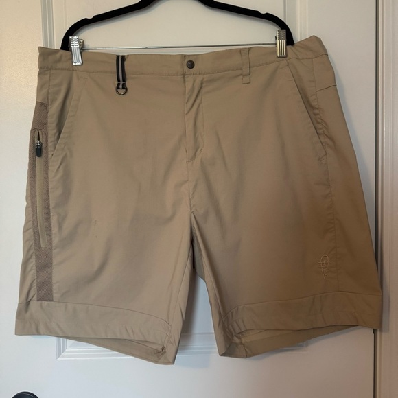 Reel Life Men's Hybrid Light Weight Tan Shorts - Picture 1 of 6